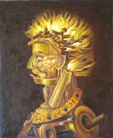 store falso d'autore feuer di Arcimboldo